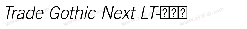 Trade Gothic Next LT字体转换